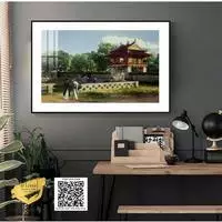 Tranh Hà Nội xưa treo tường phòng khách in trên Decal nhẹ nhàng Kích thước: 135X90 P/N: AZ1-0979-KN-DECAL-135X90
