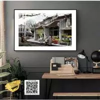 Tranh Phong cảnh Hà Nội xưa Mica trang trí phòng khách uy tín 60*40 cm P/N: AZ1-0980-KC5-MICA-60X40