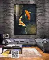 Tranh trang trí vải Canvas giá rẻ treo tường phòng khách 70X105 P/N: AZ1-0746-KN-CANVAS-70X105