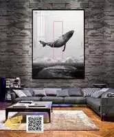 Tranh in trên vải Canvas Decor phòng khách bền Size: 50*75 P/N: AZ1-0761-KN-CANVAS-50X75