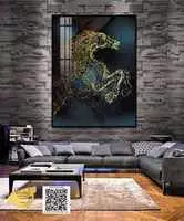 Tranh treo tường vải Canvas đơn giản Decor tiệm cafe Size: 100X150 cm P/N: AZ1-0786-KN-CANVAS-100X150