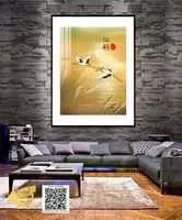 Tranh treo tường vải Canvas cổ điển Decor quán cafe Size: 90X135 P/N: AZ1-0882-KN-CANVAS-90X135