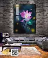 Tranh hoa lá Decor in trên Canvas Phòng ngủ Bền Size: 90X135 P/N: AZ1-0835-KC-CANVAS-90X135