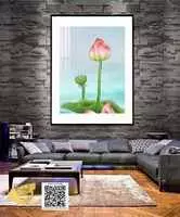 Tranh hoa lá treo tường Khách sạn Bền in trên Canvas Size: 100X150 cm P/N: AZ1-0876-KC-CANVAS-100X150