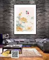 Tranh treo tường hoa lá Đẹp vải Canvas Size: 100X150 cm P/N: AZ1-0883-KN-CANVAS-100X150
