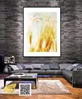 Tranh hoa lá treo tường vải Canvas Khách sạn Cao cấp Size: 90X135 P/N: AZ1-0903-KN-CANVAS-90X135