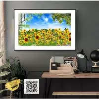 Tranh vải Canvas phong cảnh trang trí Phòng khách Cao cấp 75X50 P/N: AZ1-1089-KN-CANVAS-75X50
