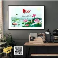 Tranh phong cảnh trang trí Spa Nhẹ nhàng Mica Đài loan Size: 90X60 cm P/N: AZ1-1093-KN-MICA-90X60