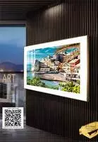 Tranh phong cảnh in trên Canvas trang trí Nhà hàng Đẹp 150X100 cm P/N: AZ1-1000-KN-CANVAS-150X100