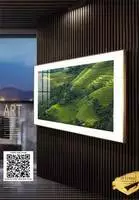 Tranh phong cảnh trang trí Phòng khách Giá rẻ in trên Decal nhập khẩu Size: 150X100 cm P/N: AZ1-1043-KN-DECAL-150X100
