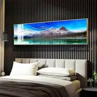 Tranh trang trí phòng ngủ chung cư cao cấp in trên Mica Size: 150*50 cm P/N: AZ1-0057-KN-MICA-150X50