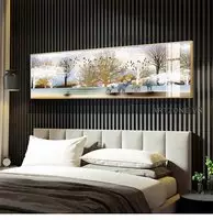 Tranh vải Canvas treo tường phòng ngủ Tinh tế 150X50 P/N: AZ1-0083-KC5-CANVAS-150X50