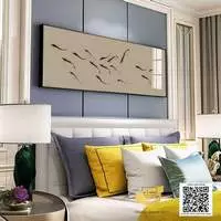Tranh Decor phòng ngủ chung cư cao cấp Tinh tế in trên vải Canvas Size: 150*50 cm P/N: AZ1-0599-KN-CANVAS-150X50