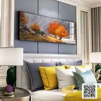 Tranh Decor vải Canvas phòng ngủ Giá rẻ 165X55 cm P/N: AZ1-0611-KC5-CANVAS-165X55