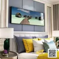 Tranh in trên Canvas trang trí phòng ngủ khách sạn 150X50 P/N: AZ1-0615-KC5-CANVAS-150X50