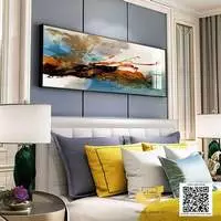 Tranh Canvas trang trí phòng ngủ chung cư cao cấp Bền 210*70 P/N: AZ1-0627-KC5-CANVAS-210X70