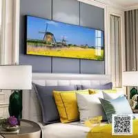 Tranh Decor phòng ngủ khách sạn Tinh tế in trên Canvas Size: 195X65 cm P/N: AZ1-0639-KC5-CANVAS-195X65