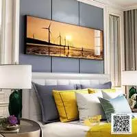 Tranh vải Canvas trang trí phòng ngủ chung cư cao cấp Bền 210X70 P/N: AZ1-0645-KC5-CANVAS-210X70