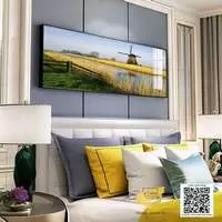 Tranh treo tường phòng ngủ vải Canvas giá xưởng Size: 150X50 P/N: AZ1-0650-KC5-CANVAS-150X50