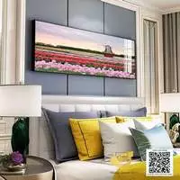 Tranh Canvas trang trí phòng ngủ chung cư cao cấp Chất lượng cao 135*45 P/N: AZ1-0652-KN-CANVAS-135X45