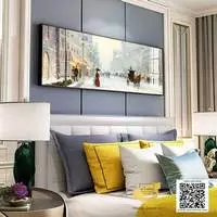 Tranh vải Canvas treo tường phòng ngủ Chung cư Chất lượng cao 210X70 P/N: AZ1-0669-KC5-CANVAS-210X70