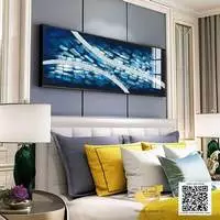 Tranh treo tường phòng ngủ in trên Decal nhập khẩu khách sạn Đơn giản Size: 150X50 P/N: AZ1-0680-KC5-DECAL-150X50