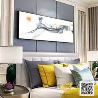 Tranh vải Canvas trang trí phòng ngủ khách sạn Chất lượng cao 180X60 P/N: AZ1-0692-KC5-CANVAS-180X60