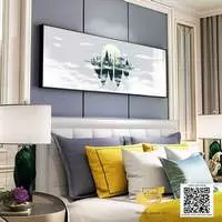Tranh Canvas trang trí phòng ngủ khách sạn 150*50 P/N: AZ1-0705-KC5-CANVAS-150X50
