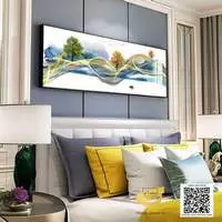 Tranh treo tường phòng ngủ khách sạn Đẹp vải Canvas Size: 135X45 cm P/N: AZ1-0713-KC5-CANVAS-135X45