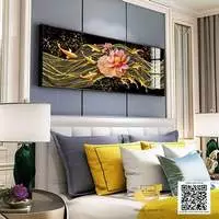 Tranh treo tường phòng ngủ Giá rẻ vải Canvas Size: 165X55 cm P/N: AZ1-0722-KC5-CANVAS-165X55