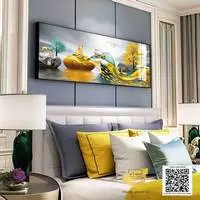 Tranh treo tường phòng ngủ in trên Decal khách sạn Giá rẻ Size: 180X60 P/N: AZ1-0741-KC5-DECAL-180X60