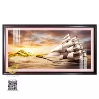 Tranh Thuận Buồm Xuôi gió Treo tường Khách sạn Đẹp in trên vải Canvas Size: 100*50 cm P/N: AZ1-1183-KN-CANVAS-100X50