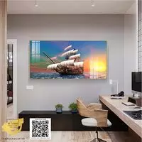 Tranh Thuận Buồm Treo tường in trên Mica Chung cư Giá rẻ Size: 170*85 P/N: AZ1-1193-KC5-MICA-170X85