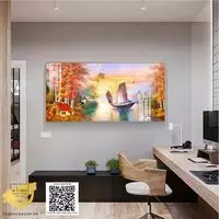 Tranh Thuận Buồm Xuôi gió Decor Nhà hàng Canvas Size: 180*90 cm P/N: AZ1-1196-KC5-CANVAS-180X90