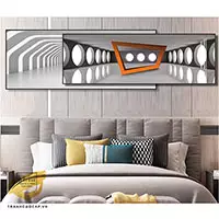 Tranh trang trí phòng ngủ in trên vải Canvas khách sạn Đơn giản Size: 125*50-120*40 P/N: AZ2-0082-KN-CANVAS-125X50-120X40