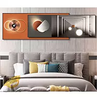 Tranh trang trí phòng ngủ Chung cư Đẹp Canvas Size: 100*40-90*30 cm P/N: AZ2-0092-KN-CANVAS-100X40-90X30
