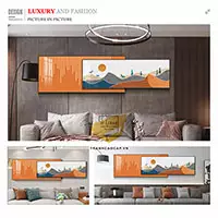 Tranh treo tường phòng ngủ chung cư cao cấp Đẹp in trên Canvas Size: 150X60-150X50 cm P/N: AZ2-0030-KN-CANVAS-150X60-150X50
