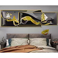 Tranh treo tường phòng ngủ chung cư cao cấp Đẹp vải Canvas Size: 150X60-150X50 cm P/N: AZ2-0150-KN-CANVAS-150X60-150X50