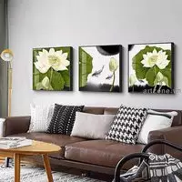 Tranh Decor vải Canvas phòng khách Đơn giản 110X110-110X110-110X110 cm P/N: AZ3-0040-KN-CANVAS-110X110-110X110-110X110