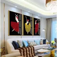 Tranh trang trí vải Canvas phòng khách nhà liền kề giá xưởng 80X120-80X120-80X120 cm P/N: AZ3-0075-KN-CANVAS-80X120-80X120-80X120