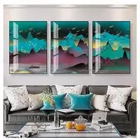 Tranh trang trí phòng khách vải Canvas chung cư cao cấp Đơn giản Size: 50X75-50X75-50X75 P/N: AZ3-0093-KN-CANVAS-50X75-50X75-50X75