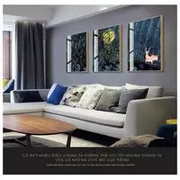 Tranh trang trí phòng khách chung cư cao cấp Đẹp in trên Decal Size: 40X60-40X60-40X60 cm P/N: AZ3-0100-KN-DECAL-40X60-40X60-40X60