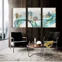 Tranh trang trí phòng khách in trên vải Canvas Chung cư Giá rẻ Size: 70*105-70*105-70*105 P/N: AZ3-0151-KN-CANVAS-70X105-70X105-70X105