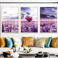 Tranh trang trí phòng khách vải Canvas Chung cư Size: 50X75-50X75-50X75 P/N: AZ3-0231-KN-CANVAS-50X75-50X75-50X75