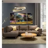 Tranh treo tường phòng khách in trên Canvas chung cư cao cấp Đơn giản Size: 60X120-120X120-60X120 P/N: AZ3-0312-KN-CANVAS-60X120-120X120-60X120