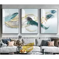 Tranh Decor phòng khách vải Canvas Đẹp Size: 50X75-50X75-50X75 P/N: AZ3-1272-KN-CANVAS-50X75-50X75-50X75