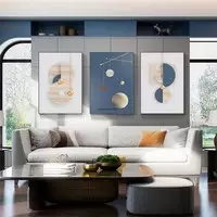 Tranh treo tường phòng khách chung cư cao cấp Tinh tế in trên vải Canvas Size: 100*150-100*150-100*150 cm P/N: AZ3-1324-KN-CANVAS-100X150-100X150-100X150