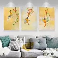 Tranh Decor Canvas phòng khách nhà liền kề giá xưởng 60*90-60*90-60*90 cm P/N: AZ3-0541-KN-CANVAS-60X90-60X90-60X90