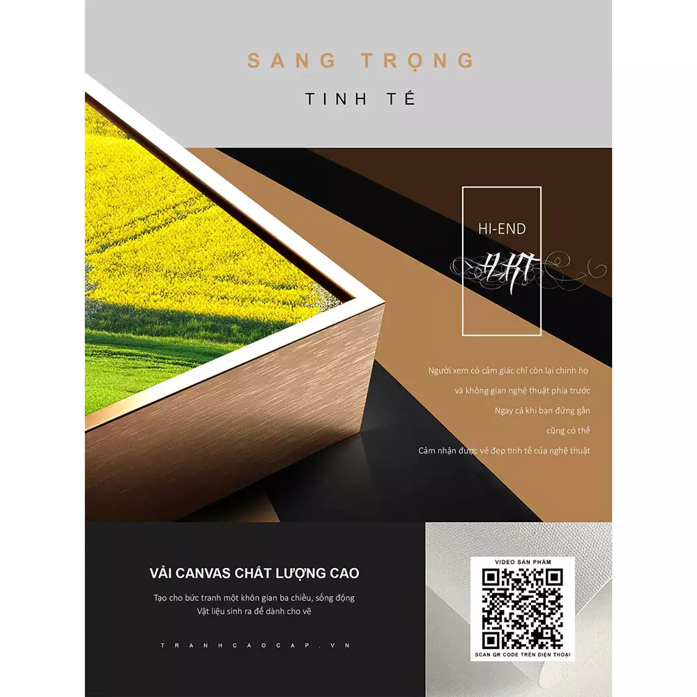 Tranh Mica Phong cảnh Cánh đồng xanh bát ngát