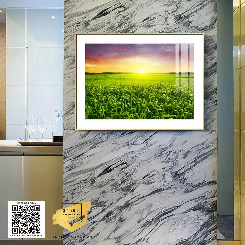 Treo tranh ở độ cao phù hợp